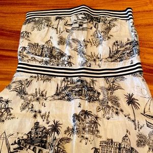 Tommy Bahama strapless linen dress L
